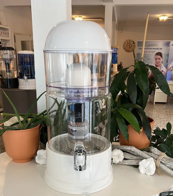 AcalaQuell® Luna kristallklar | weiß | 8 Liter für 1-4 Personen | verschiedene Optionen | Einsteigerset klein