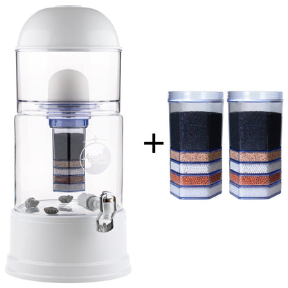 AcalaQuell® Luna kristallklar | weiß | 8 Liter für 1-4 Personen | verschiedene Optionen | Einsteigerset klein