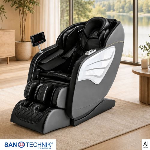 Sanotechnik PRIMORA LUXUS MASSAGESESSEL schwarz 70x140x104 cm