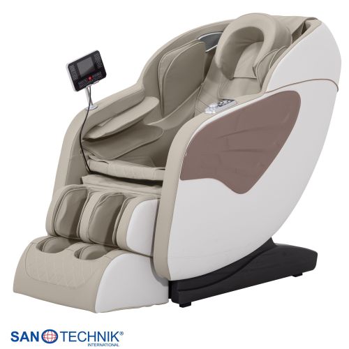 Sanotechnik - SENORA LUXUS – MASSAGESESSEL beige-braun 70x140x104 cm