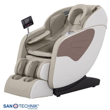 Sanotechnik - SENORA LUXUS – MASSAGESESSEL beige-braun 70x140x104 cm