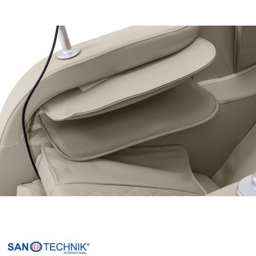 Sanotechnik - SENORA LUXUS – MASSAGESESSEL beige-braun 70x140x104 cm