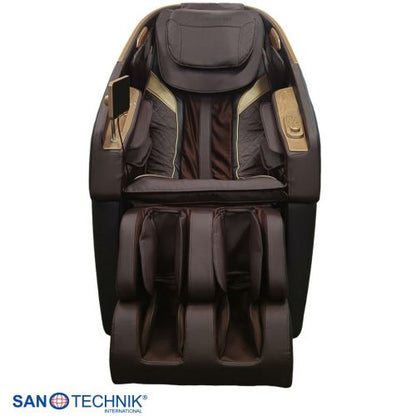 Sanotechnik MEDORA Luxus Massagesessel Schwarz/Braun 75x143x114 cm