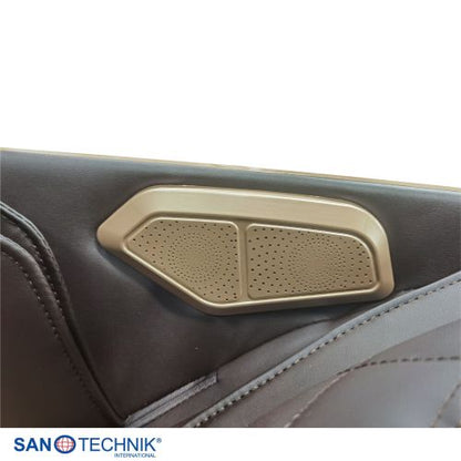 Sanotechnik MEDORA Luxus Massagesessel Schwarz/Braun 75x143x114 cm