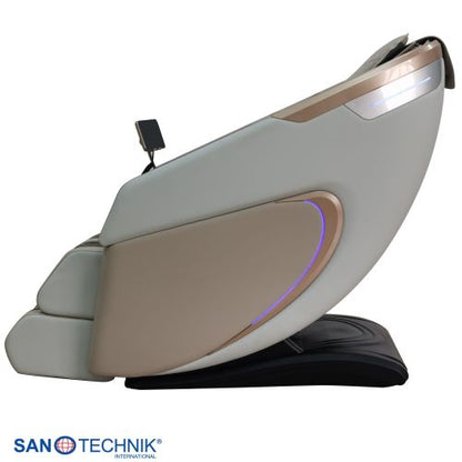 Sanotechnik RESTORA Luxus Massagesessel Beige/Creme 75 x 143 x 114 cm