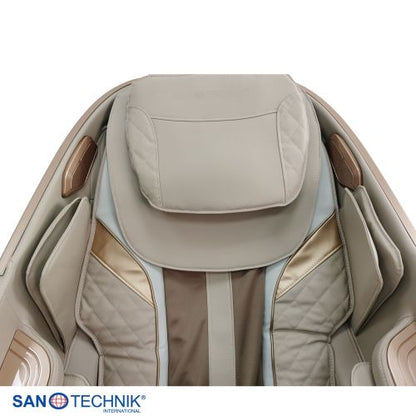Sanotechnik RESTORA Luxus Massagesessel Beige/Creme 75 x 143 x 114 cm