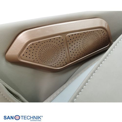 Sanotechnik RESTORA Luxus Massagesessel Beige/Creme 75 x 143 x 114 cm