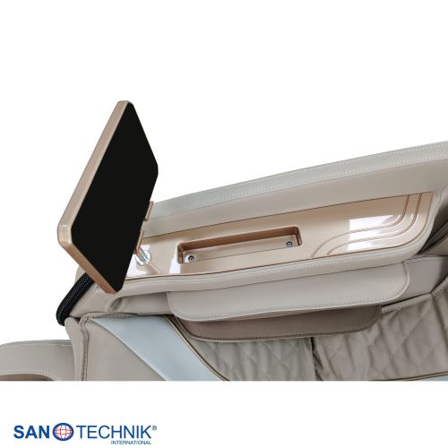 Sanotechnik RESTORA Luxus Massagesessel Beige/Creme 75 x 143 x 114 cm