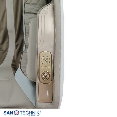 Sanotechnik RESTORA Luxus Massagesessel Beige/Creme 75 x 143 x 114 cm