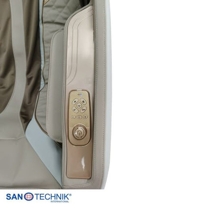 Sanotechnik RESTORA Luxus Massagesessel Beige/Creme 75 x 143 x 114 cm