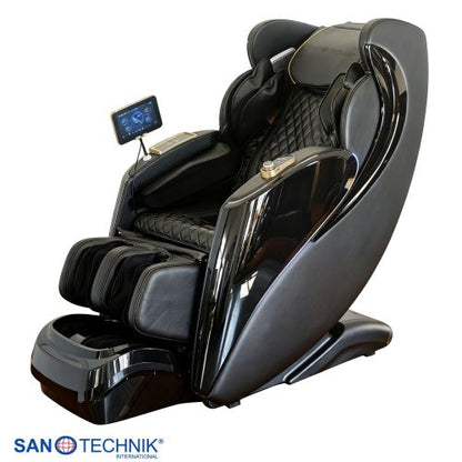 Sanotechnik LUXORA Luxus Massagesessel Schwarz 76x159x115 cm