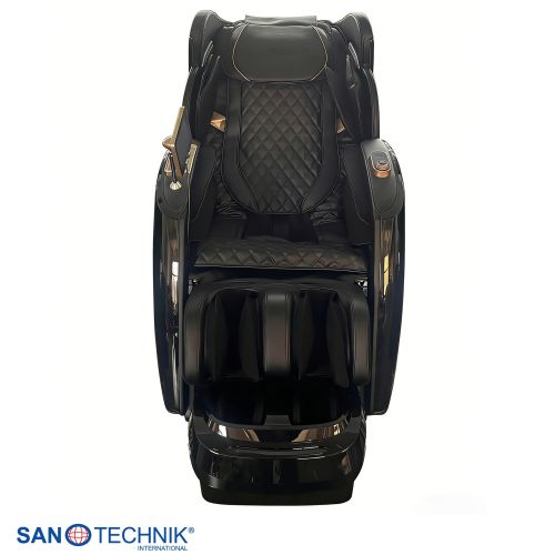 Sanotechnik LUXORA Luxus Massagesessel Schwarz 76x159x115 cm