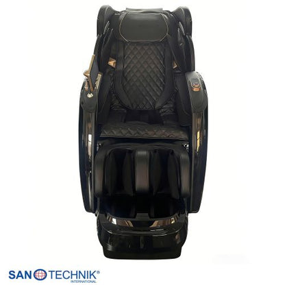 Sanotechnik LUXORA Luxus Massagesessel Schwarz 76x159x115 cm