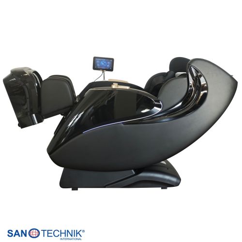 Sanotechnik LUXORA Luxus Massagesessel Schwarz 76x159x115 cm