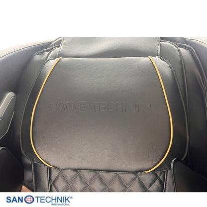 Sanotechnik LUXORA Luxus Massagesessel Schwarz 76x159x115 cm