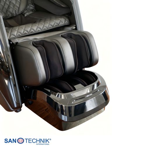 Sanotechnik LUXORA Luxus Massagesessel Schwarz 76x159x115 cm