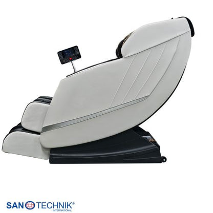 Sanotechnik CALMORA Luxus Massagesessel Weiß/Schwarz 74x147x108 cm