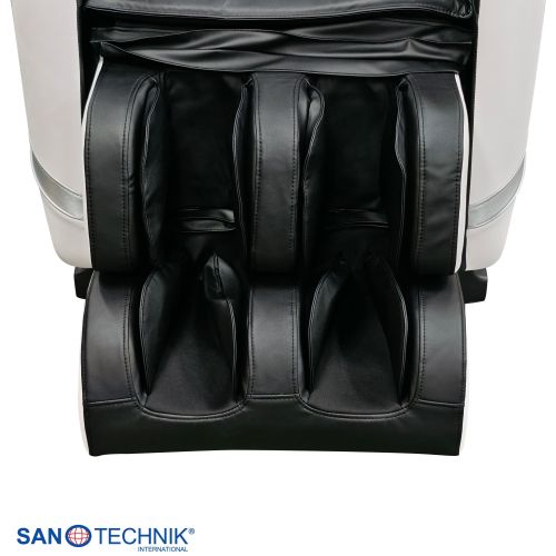 Sanotechnik CALMORA Luxus Massagesessel Weiß/Schwarz 74x147x108 cm