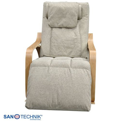 Sanotechnik LIGORA Komfort-Schaukelstuhl mit Fußteil grau 64x114x85 cm