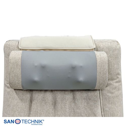 Sanotechnik LIGORA Komfort-Schaukelstuhl mit Fußteil grau 64x114x85 cm