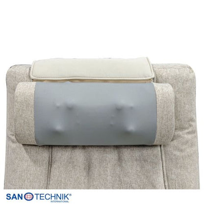 Sanotechnik LIGORA Komfort-Schaukelstuhl mit Fußteil grau 64x114x85 cm