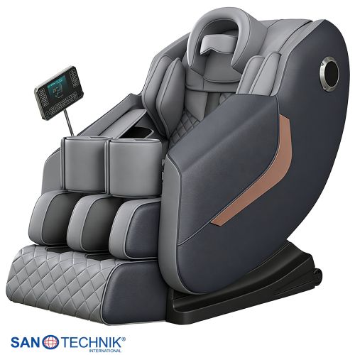 Sanotechnik HEALORA Luxus-Massagesessel grau 73x140x102 cm