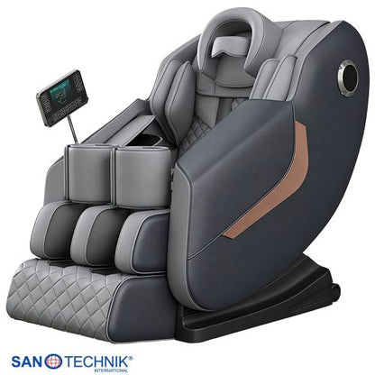 Sanotechnik HEALORA Luxus-Massagesessel grau 73x140x102 cm