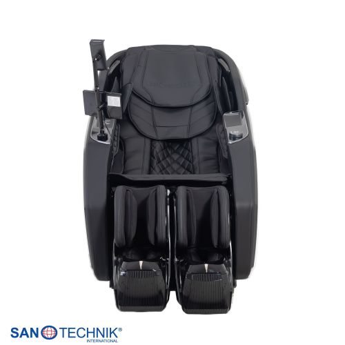Sanotechnik VALORA Luxus-Massagesessel Schwarz 75x164x110 cm