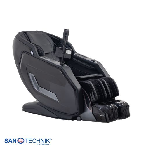 Sanotechnik VALORA Luxus-Massagesessel Schwarz 75x164x110 cm