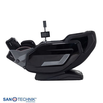 Sanotechnik VALORA Luxus-Massagesessel Schwarz 75x164x110 cm