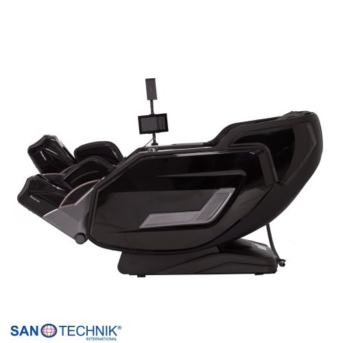 Sanotechnik VALORA Luxus-Massagesessel Schwarz 75x164x110 cm