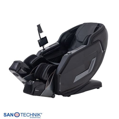 Sanotechnik VALORA Luxus-Massagesessel Schwarz 75x164x110 cm
