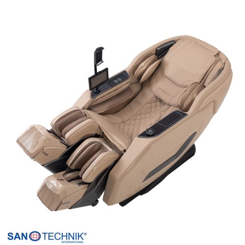 Sanotechnik AVORA Luxus Massagesessel Beige 75x164x110 cm
