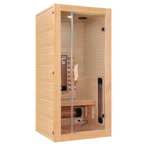 Sanotechnik MALMÖ 1 Infrarotkabine Wärmekabine für 1 Person 90x90x190 cm