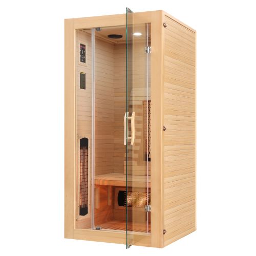 Sanotechnik MALMÖ 1 Infrarotkabine Wärmekabine für 1 Person 90x90x190 cm