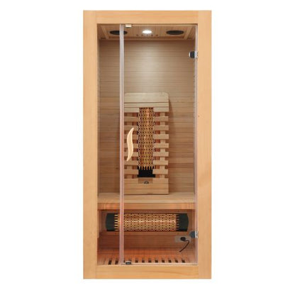 Sanotechnik MALMÖ 1 Infrarotkabine Wärmekabine für 1 Person 90x90x190 cm