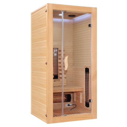 Sanotechnik MALMÖ 1 Infrarotkabine Wärmekabine für 1 Person 90x90x190 cm
