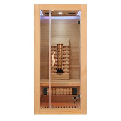 Sanotechnik MALMÖ 1 Infrarotkabine Wärmekabine für 1 Person 90x90x190 cm