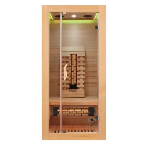 Sanotechnik MALMÖ 1 Infrarotkabine Wärmekabine für 1 Person 90x90x190 cm