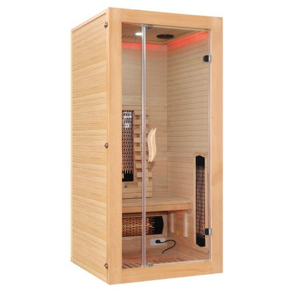 Sanotechnik MALMÖ 1 Infrarotkabine Wärmekabine für 1 Person 90x90x190 cm