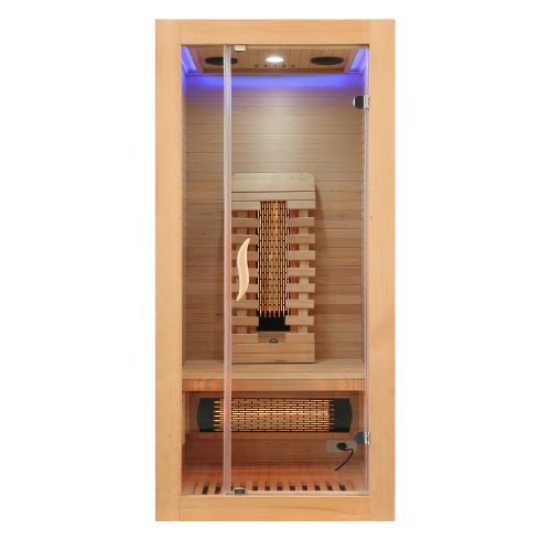 Sanotechnik MALMÖ 1 Infrarotkabine Wärmekabine für 1 Person 90x90x190 cm