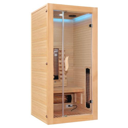 Sanotechnik MALMÖ 1 Infrarotkabine Wärmekabine für 1 Person 90x90x190 cm