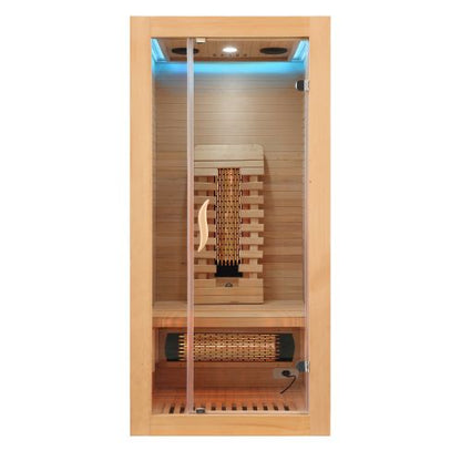 Sanotechnik MALMÖ 1 Infrarotkabine Wärmekabine für 1 Person 90x90x190 cm
