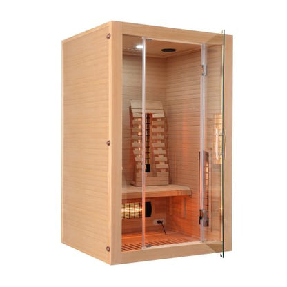 Sanotechnik MALMÖ 2 Infrarotkabine Wärmekabine für 2 Personen 120x105x190 cm