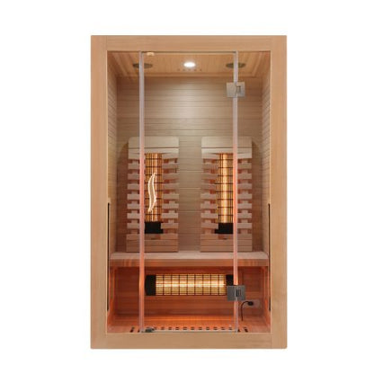 Sanotechnik MALMÖ 2 Infrarotkabine Wärmekabine für 2 Personen 120x105x190 cm
