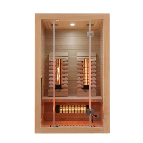 Sanotechnik MALMÖ 2 Infrarotkabine Wärmekabine für 2 Personen 120x105x190 cm
