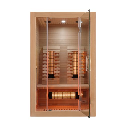 Sanotechnik MALMÖ 2 Infrarotkabine Wärmekabine für 2 Personen 120x105x190 cm