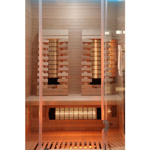 Sanotechnik MALMÖ 2 Infrarotkabine Wärmekabine für 2 Personen 120x105x190 cm