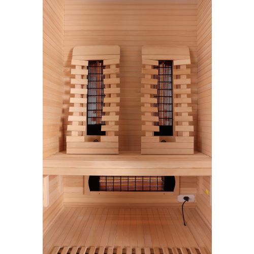 Sanotechnik MALMÖ 2 Infrarotkabine Wärmekabine für 2 Personen 120x105x190 cm