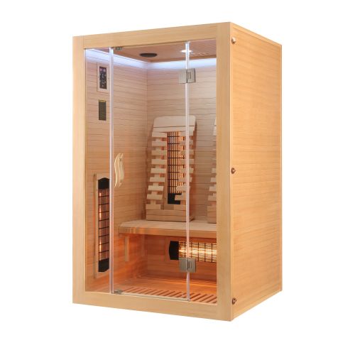 Sanotechnik MALMÖ 2 Infrarotkabine Wärmekabine für 2 Personen 120x105x190 cm